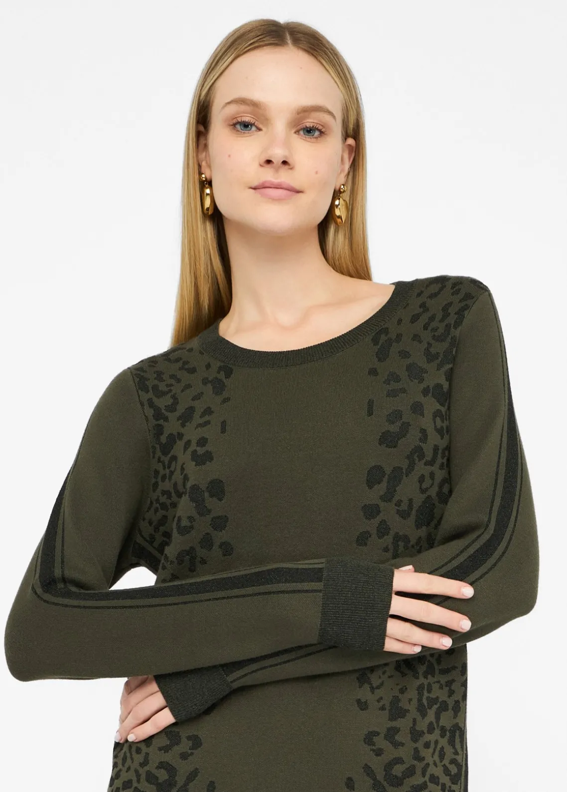 Liu Jo Vestido de punto con motivo animal-Mujer Cárdigans Y Jerséis|Vestidos
