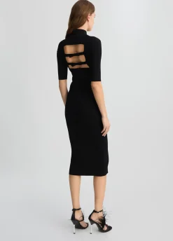 Liu Jo Vestido de punto con recortes-Mujer Cárdigans Y Jerséis|Vestidos