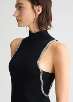 Liu Jo Vestido de punto con strass-Mujer Vestidos