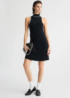 Liu Jo Vestido de punto con strass-Mujer Vestidos