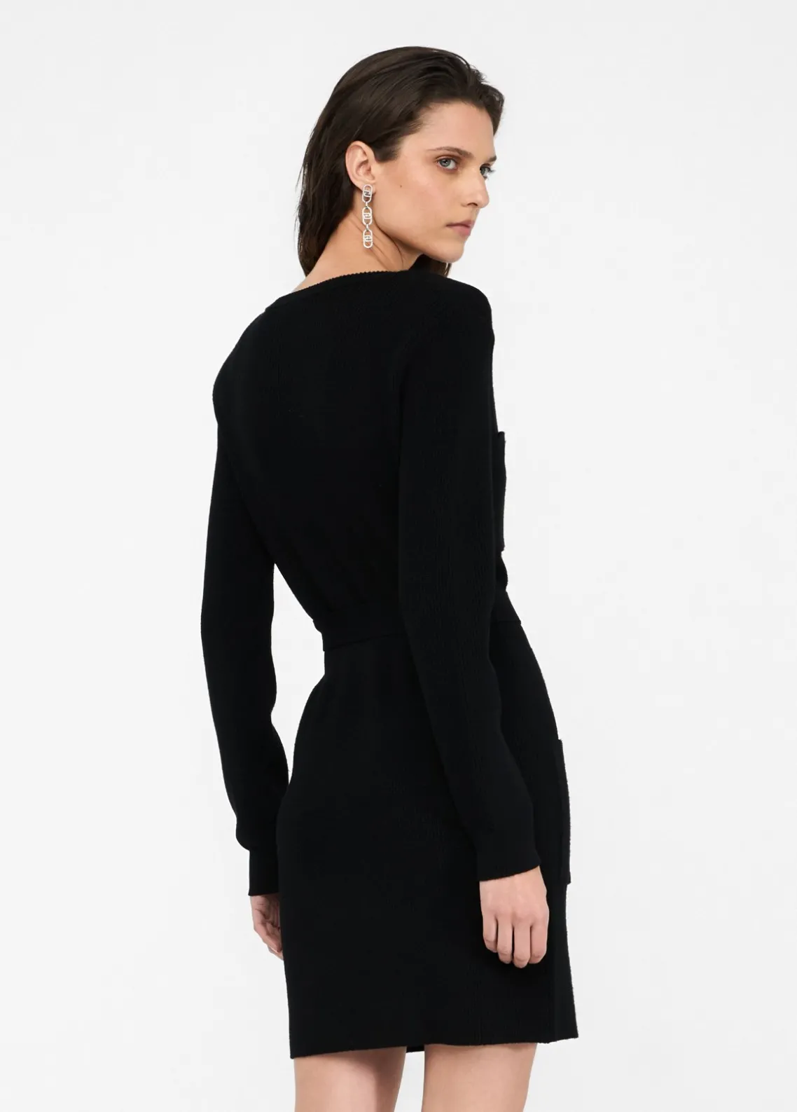 Liu Jo Vestido de punto con tirantes acolchados-Mujer Cárdigans Y Jerséis|Vestidos