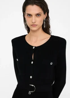 Liu Jo Vestido de punto con tirantes acolchados-Mujer Cárdigans Y Jerséis|Vestidos