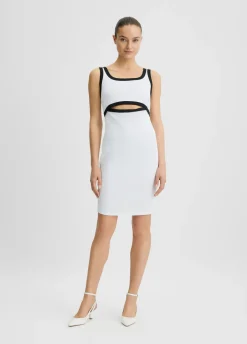 Liu Jo Vestido de punto de algodón-Mujer Moda Baño|Vestidos