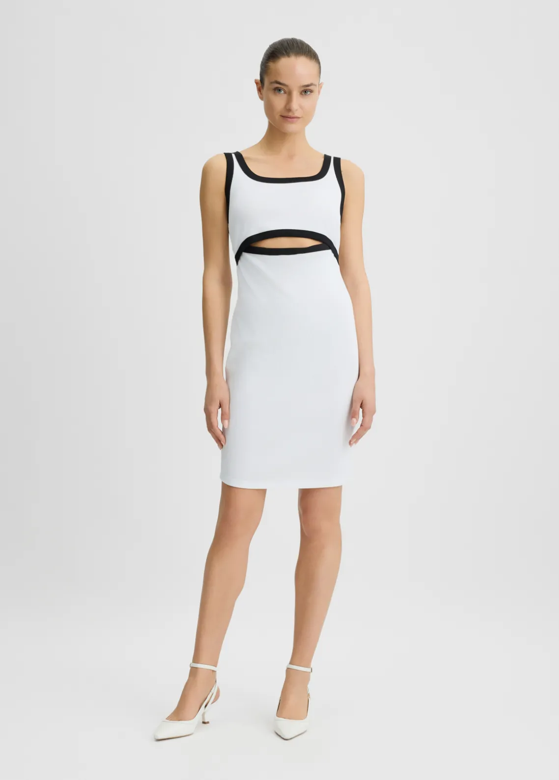 Liu Jo Vestido de punto de algodón-Mujer Moda Baño|Vestidos