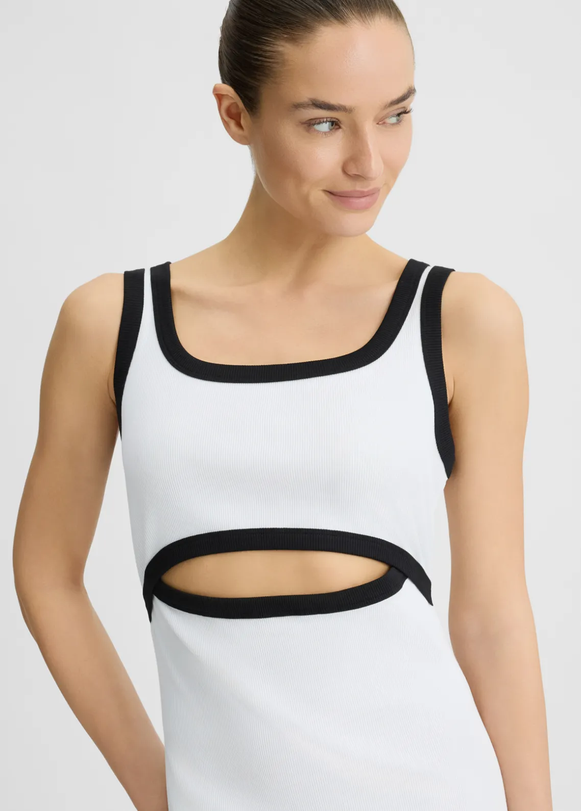Liu Jo Vestido de punto de algodón-Mujer Moda Baño|Vestidos