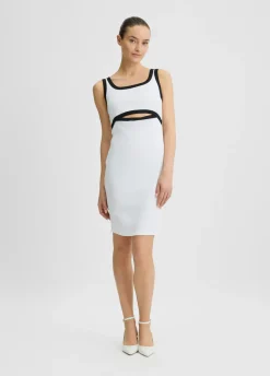 Liu Jo Vestido de punto de algodón-Mujer Moda Baño|Vestidos
