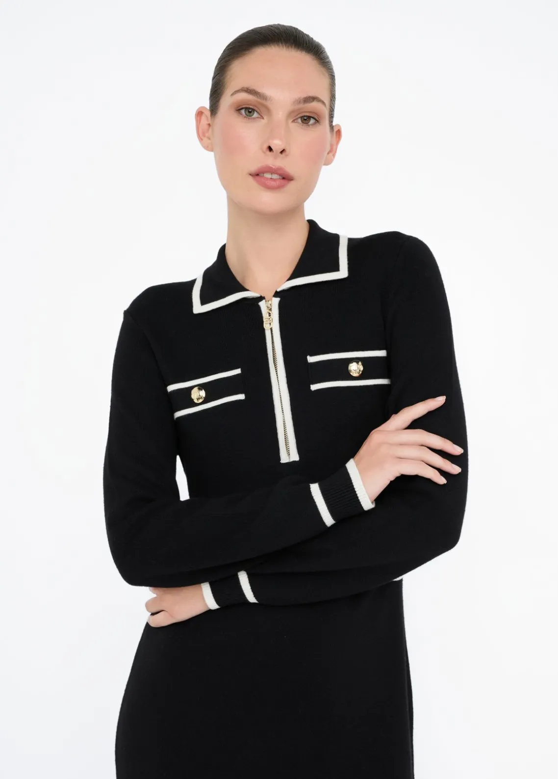 Liu Jo Vestido de punto de mezcla de seda-Mujer Ropa Deportiva|Vestidos