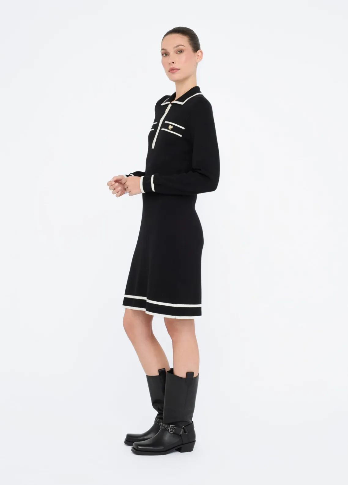 Liu Jo Vestido de punto de mezcla de seda-Mujer Ropa Deportiva|Vestidos