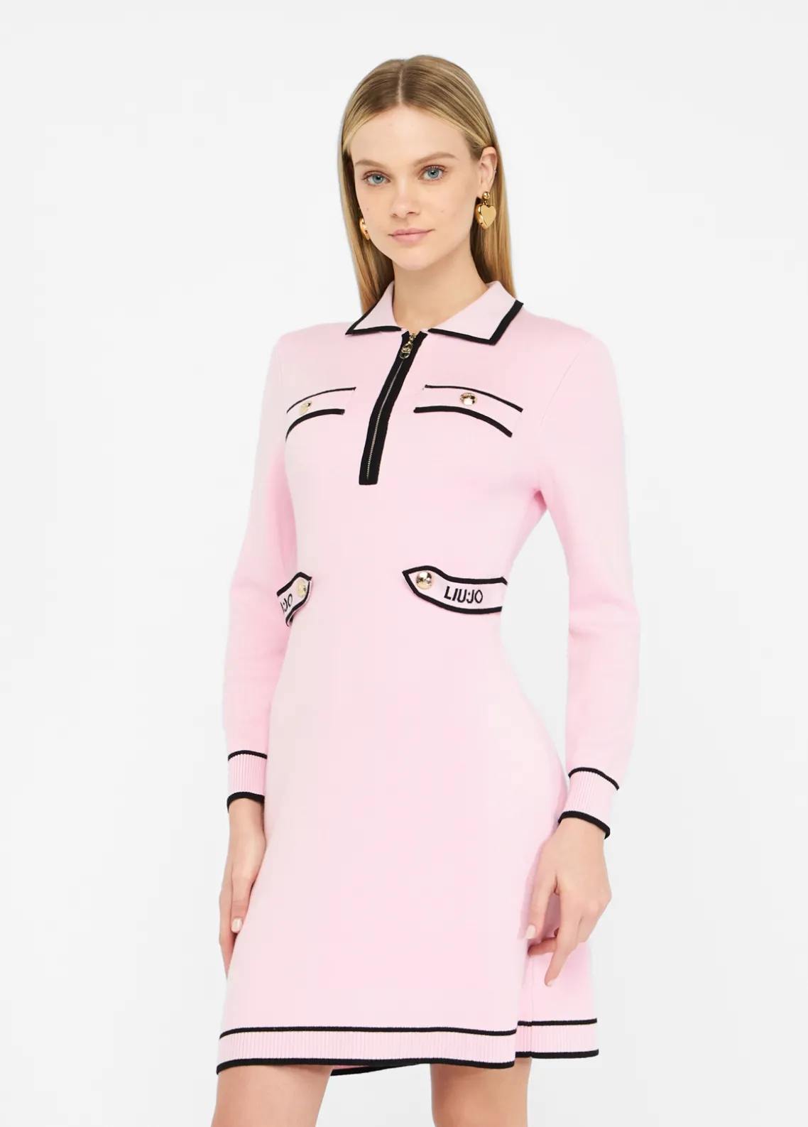 Liu Jo Vestido de punto de mezcla de seda-Mujer Ropa Deportiva|Vestidos