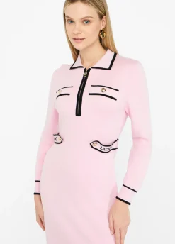 Liu Jo Vestido de punto de mezcla de seda-Mujer Ropa Deportiva|Vestidos