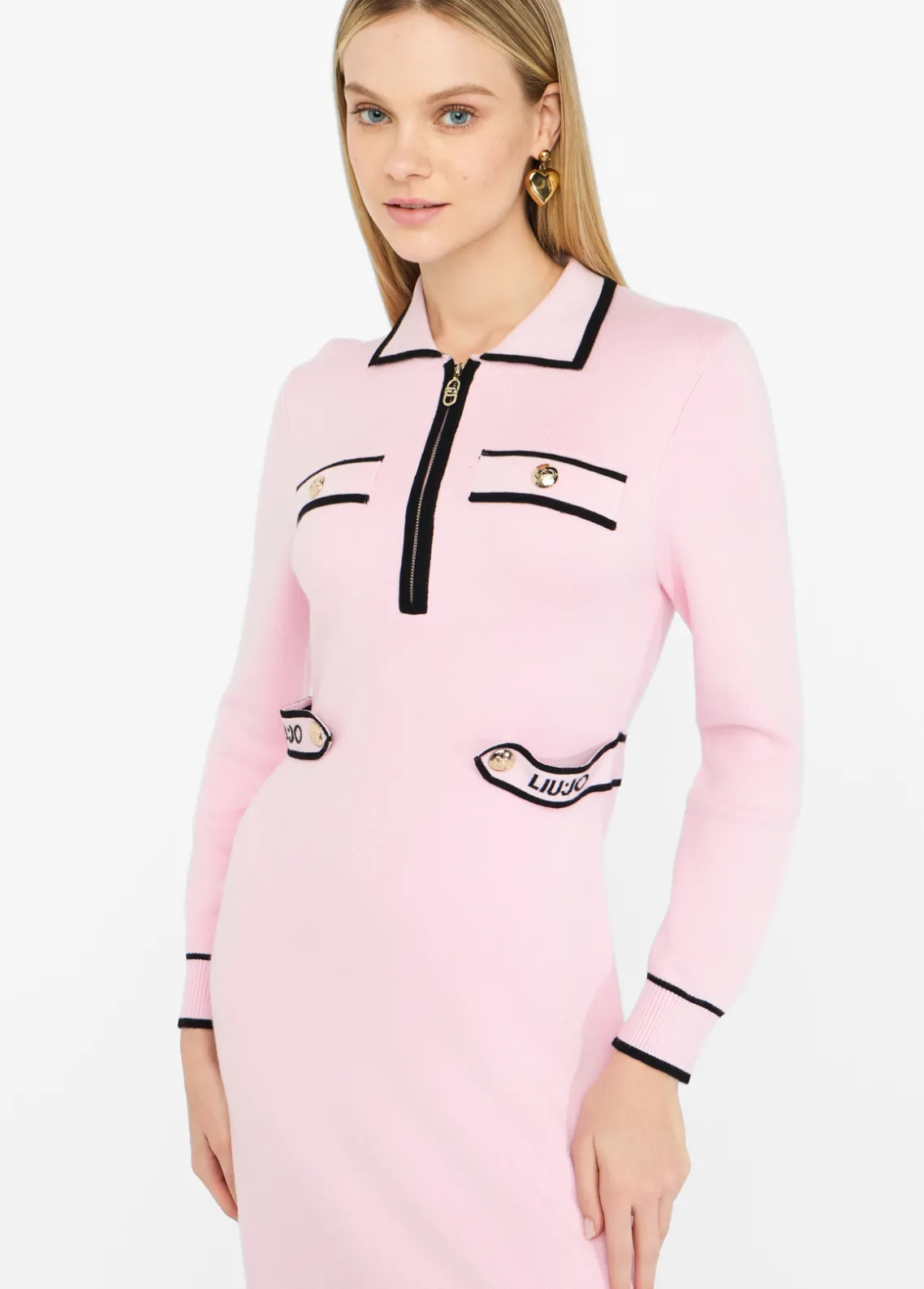 Liu Jo Vestido de punto de mezcla de seda-Mujer Ropa Deportiva|Vestidos