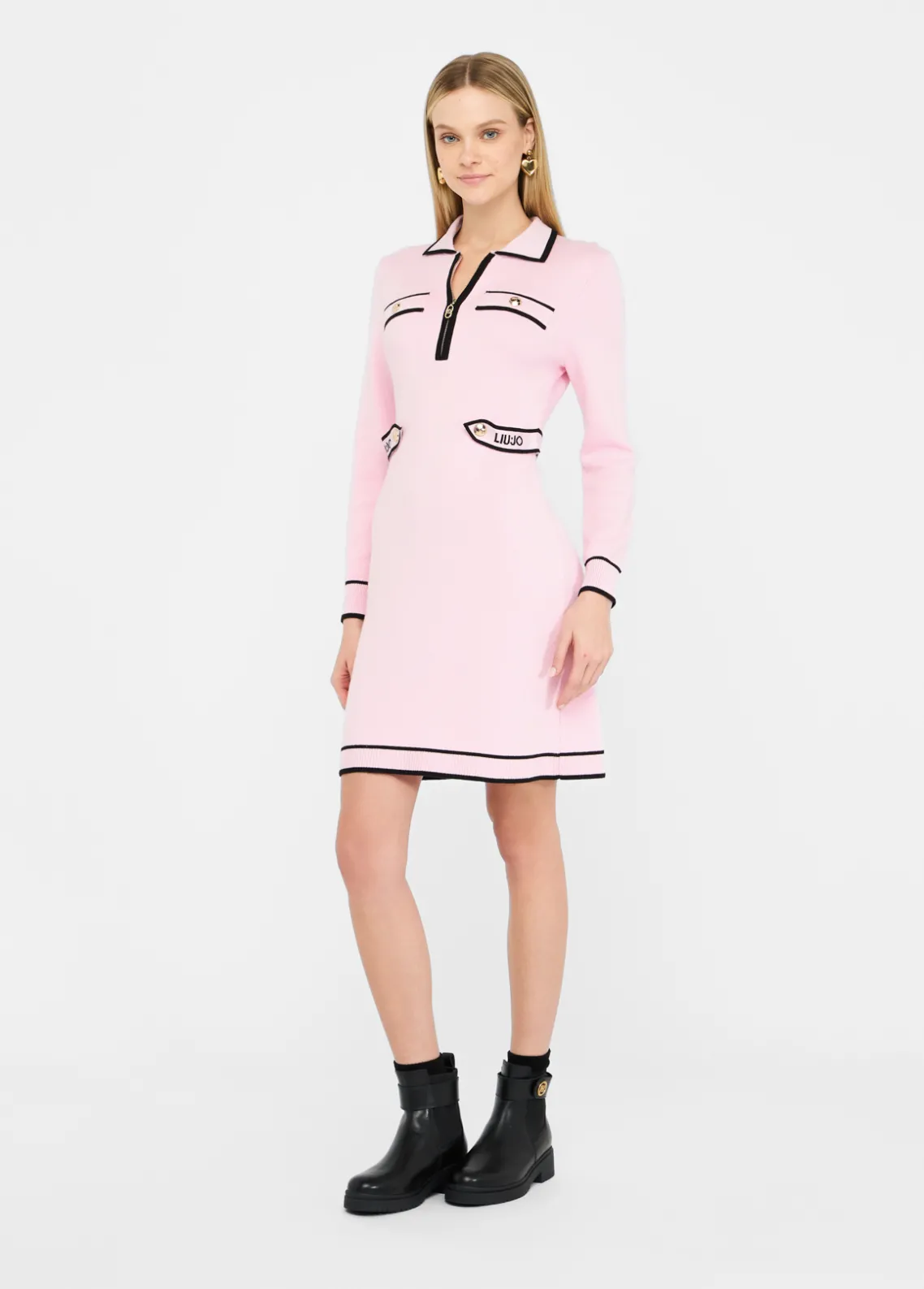 Liu Jo Vestido de punto de mezcla de seda-Mujer Ropa Deportiva|Vestidos