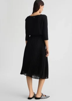 Liu Jo Vestido de punto y georgette-Mujer Vestidos