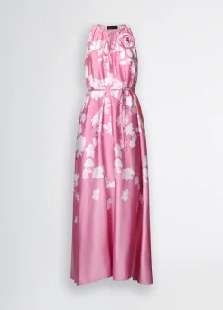 Liu Jo Vestido de raso estampado-Mujer Ceremonia|Vestidos