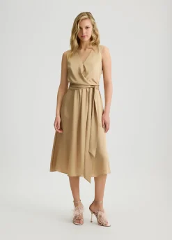 Liu Jo Vestido de sarga con cinturón-Mujer Vestidos