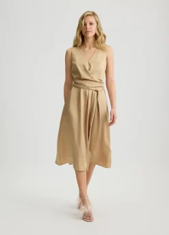 Liu Jo Vestido de sarga con cinturón-Mujer Vestidos
