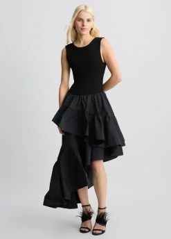 Liu Jo Vestido de tafetán-Mujer Cárdigans Y Jerséis|Vestidos