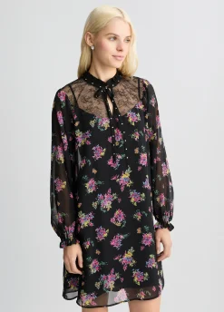 Liu Jo Vestido de tejido georgette floral-Mujer Vestidos