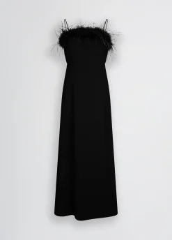 Liu Jo Vestido elegante con plumas-Mujer Ceremonia|Vestidos