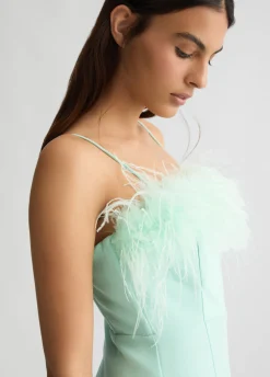 Liu Jo Vestido elegante con plumas-Mujer Ceremonia|Vestidos