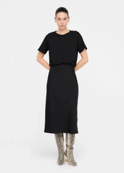 Liu Jo Vestido largo con botones-Mujer Vestidos