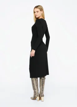 Liu Jo Vestido largo con detalle fruncido-Mujer Vestidos