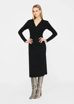 Liu Jo Vestido largo con detalle fruncido-Mujer Vestidos