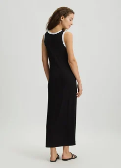 Liu Jo Vestido largo con logotipo-Mujer Moda Baño|Vestidos