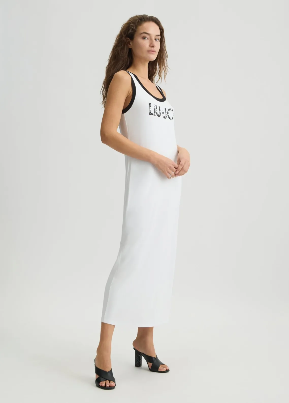 Liu Jo Vestido largo con logotipo-Mujer Moda Baño|Vestidos