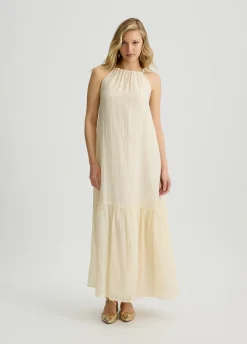 Liu Jo Vestido largo con volantes-Mujer Vestidos