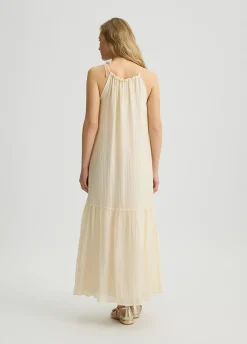 Liu Jo Vestido largo con volantes-Mujer Vestidos