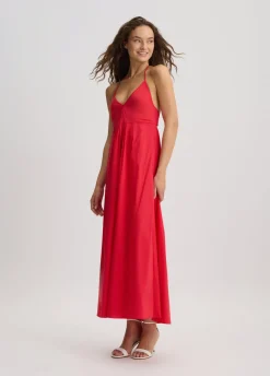 Liu Jo Vestido largo de algodón-Mujer Moda Baño|Vestidos