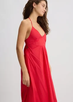 Liu Jo Vestido largo de algodón-Mujer Moda Baño|Vestidos