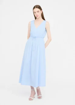 Liu Jo Vestido largo de popelina-Mujer Vestidos