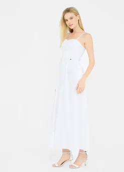 Liu Jo Vestido largo de popelina-Mujer Vestidos