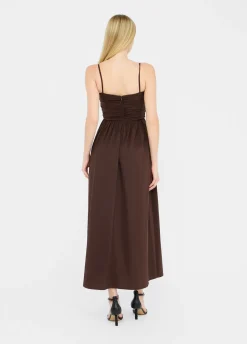 Liu Jo Vestido largo de popelina-Mujer Vestidos