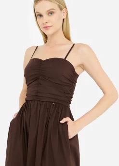 Liu Jo Vestido largo de popelina-Mujer Vestidos