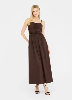 Liu Jo Vestido largo de popelina-Mujer Vestidos