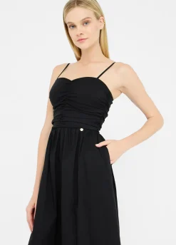 Liu Jo Vestido largo de popelina-Mujer Vestidos