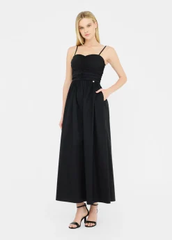Liu Jo Vestido largo de popelina-Mujer Vestidos