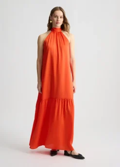 Liu Jo Vestido largo de raso-Mujer Vestidos