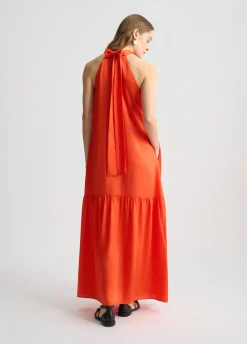 Liu Jo Vestido largo de raso-Mujer Vestidos