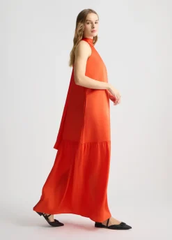 Liu Jo Vestido largo de raso-Mujer Vestidos