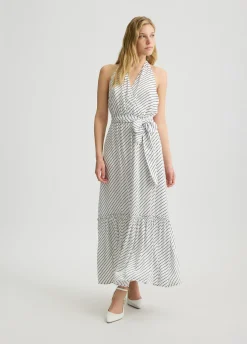 Liu Jo Vestido largo de rayas-Mujer Moda Baño|Vestidos