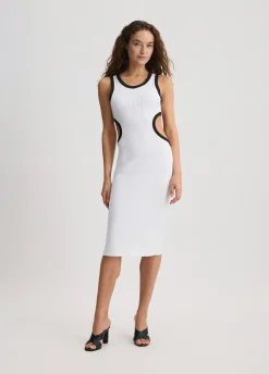 Liu Jo Vestido midi con abertura-Mujer Moda Baño|Vestidos