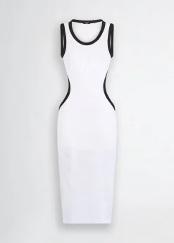 Liu Jo Vestido midi con abertura-Mujer Moda Baño|Vestidos