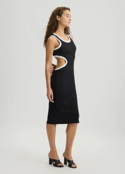 Liu Jo Vestido midi con abertura-Mujer Moda Baño|Vestidos