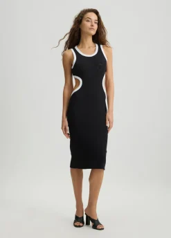 Liu Jo Vestido midi con abertura-Mujer Moda Baño|Vestidos