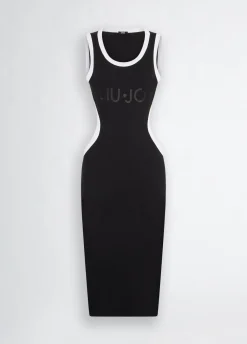 Liu Jo Vestido midi con abertura-Mujer Moda Baño|Vestidos
