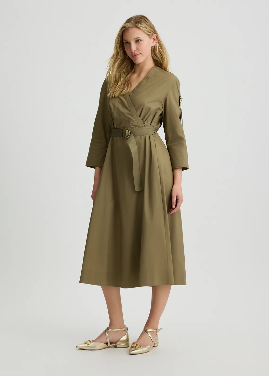 Liu Jo Vestido midi de popelina-Mujer Vestidos